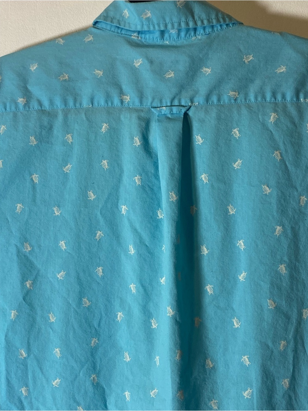 IZOD SeaTurtle Print Button Down Shirt Men XL Coastal Preppy Beach Vacation - Picture 6 of 7